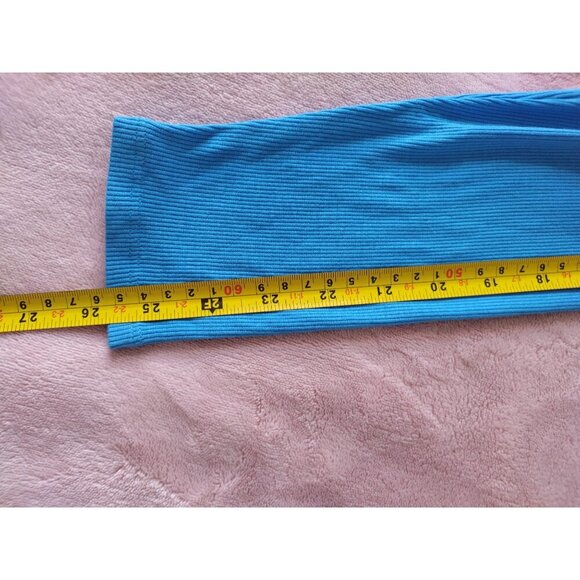 Ingrid Isabel, Midi skirt and short top set, of Rayon and Spandex, Blue color. - Picture 5 of 6